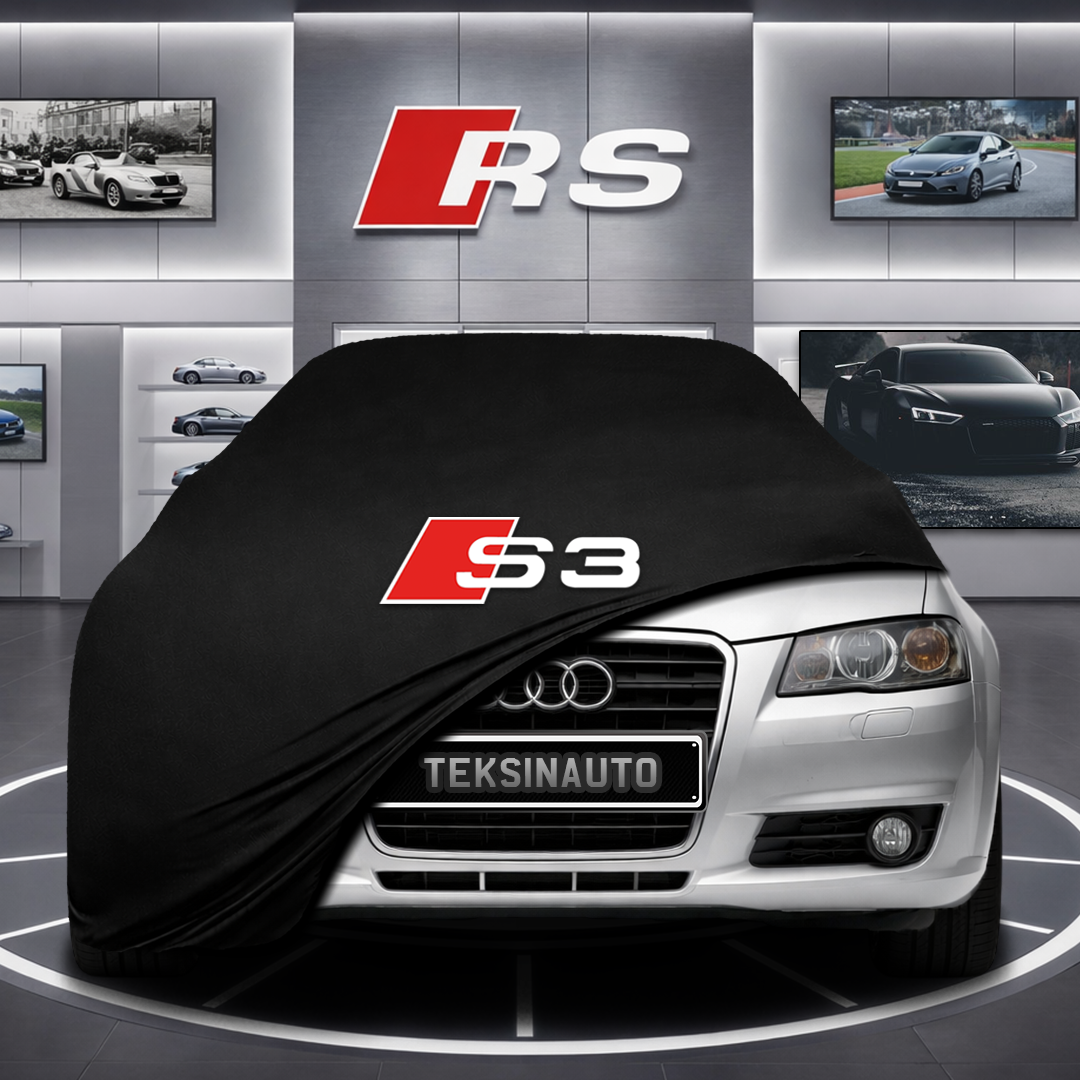AUDİ A3 8P Custom Fit Indoor Car Cover Soft Stretch Black Gray Blue Red Dust Protection Garage Cover Laser Cut + Bag