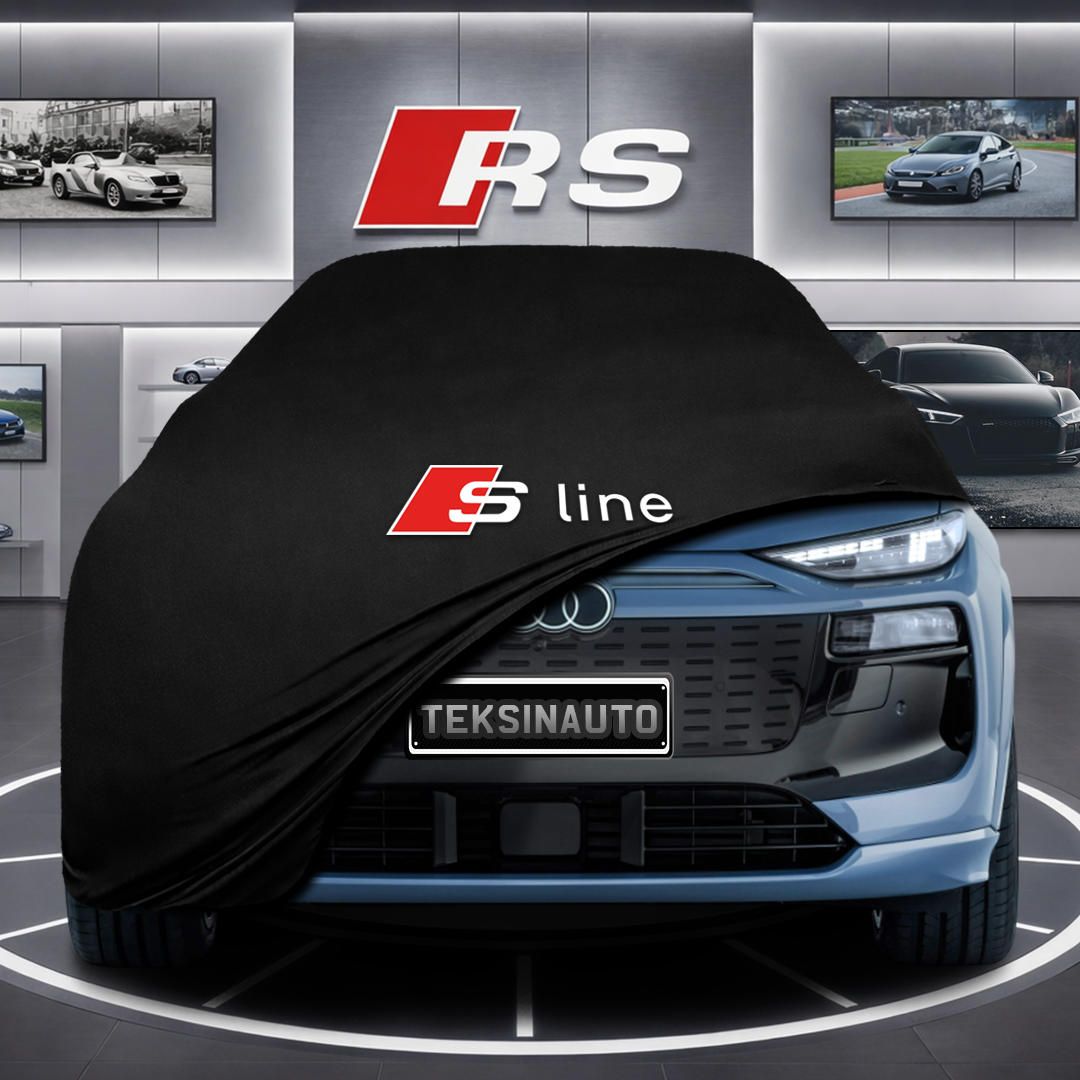 AUDİ Q6L GF E-TRON Custom Fit Indoor Car Cover Soft Stretch Black Gray Blue Red Dust Protection Garage Cover Laser Cut + Bag