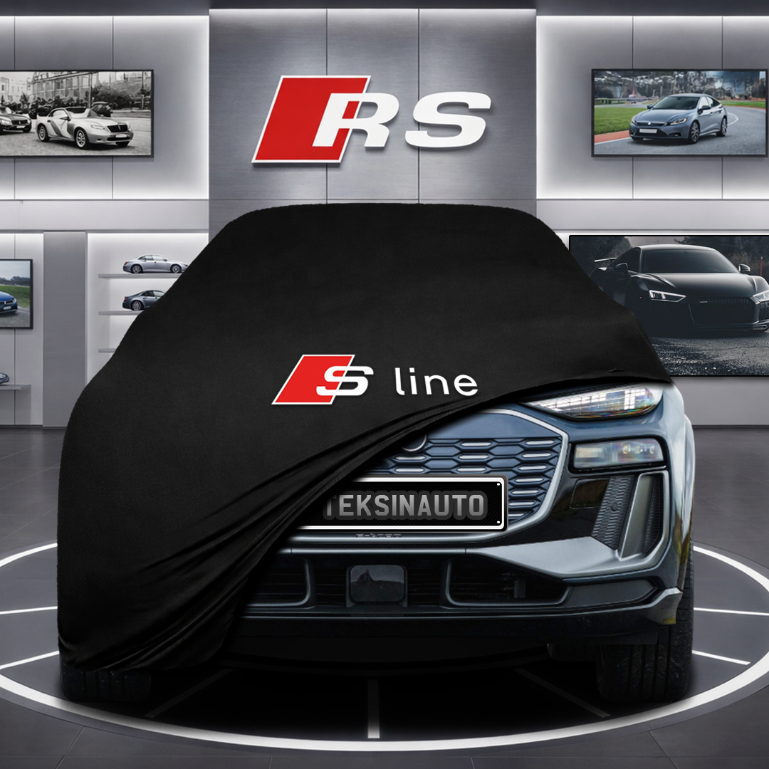 AUDİ Q6 GF E-TRON Custom Fit Indoor Car Cover Soft Stretch Black Gray Blue Red Dust Protection Garage Cover Laser Cut + Bag