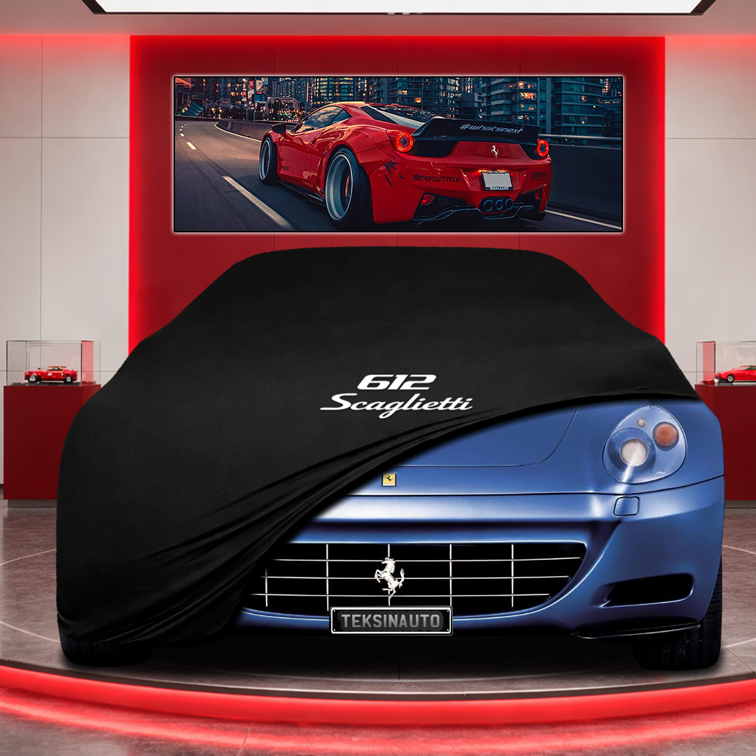 Ferrari 612 Custom Fit Indoor Car Cover Soft Stretch Black Gray Blue Red Dust Protection Garage Cover Laser Cut + Bag