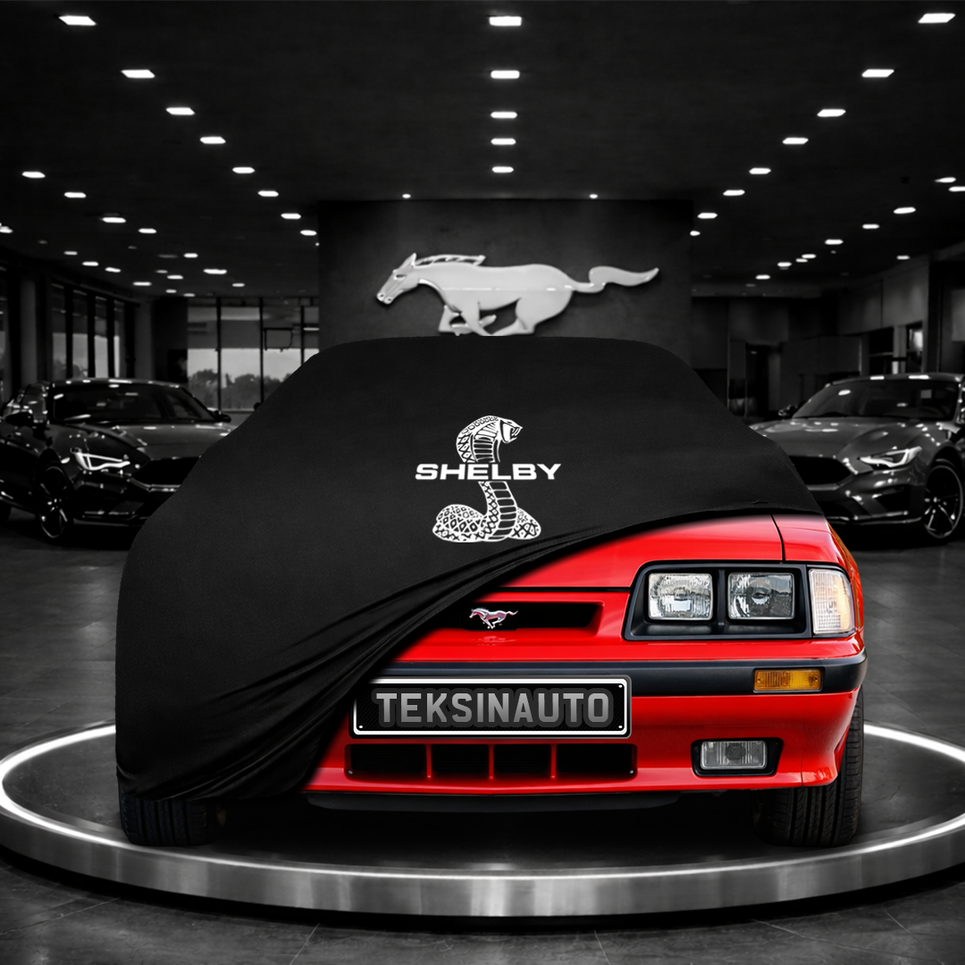 MUSTANG 3 1979-1993 Custom Fit Indoor Car Cover Soft Stretch Black Gray Blue Red Dust Protection Garage Cover Laser Cut + Bag