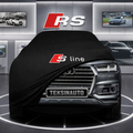 AUDİ Q7 4M 2015-2019 Custom Fit Indoor Car Cover Soft Stretch Black Gray Blue Red Dust Protection Garage Cover Laser Cut + Bag