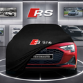 AUDİ A3 8Y Custom Fit Indoor Car Cover Soft Stretch Black Gray Blue Red Dust Protection Garage Cover Laser Cut + Bag