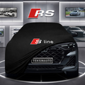 AUDİ Q8 4M Custom Fit Indoor Car Cover Soft Stretch Black Gray Blue Red Dust Protection Garage Cover Laser Cut + Bag