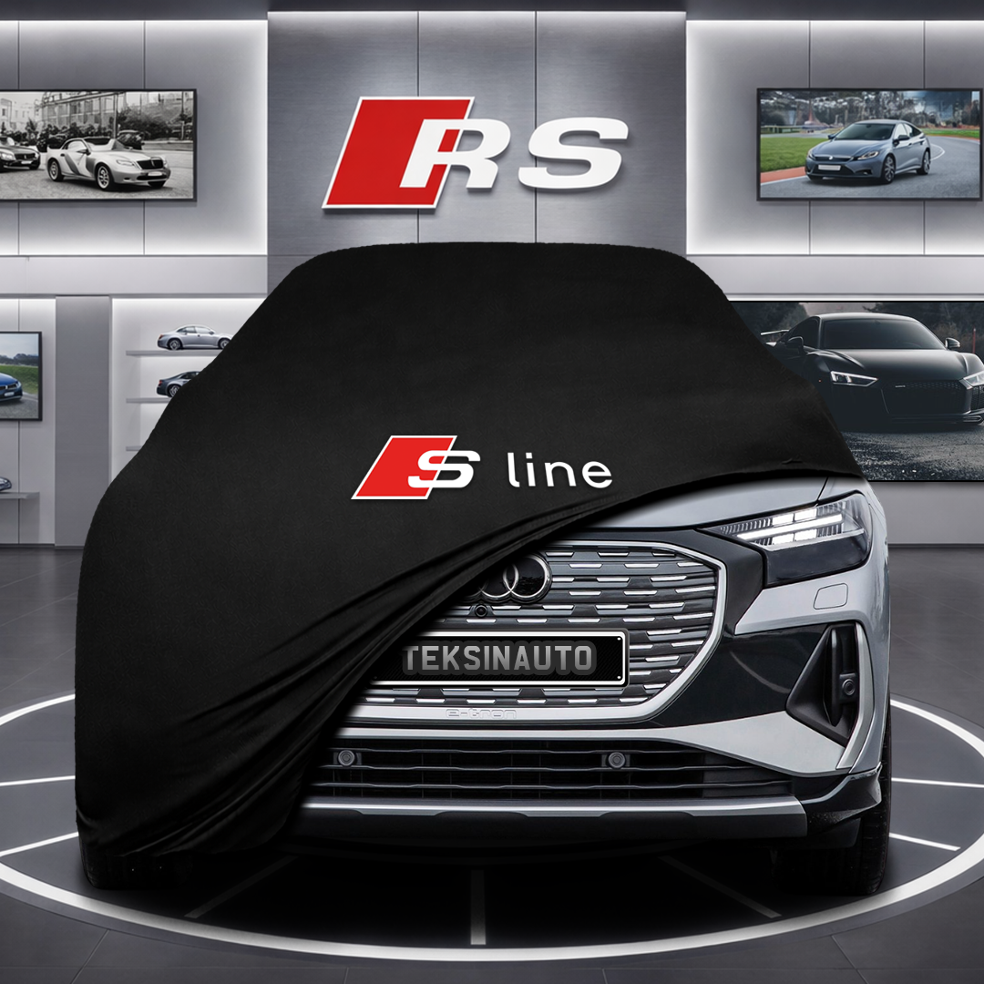 AUDİ Q4 E-TRON Custom Fit Indoor Car Cover Soft Stretch Black Gray Blue Red Dust Protection Garage Cover Laser Cut + Bag