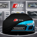 AUDİ R8 COUPE 4S Custom Fit Indoor Car Cover Soft Stretch Black Gray Blue Red Dust Protection Garage Cover Laser Cut + Bag