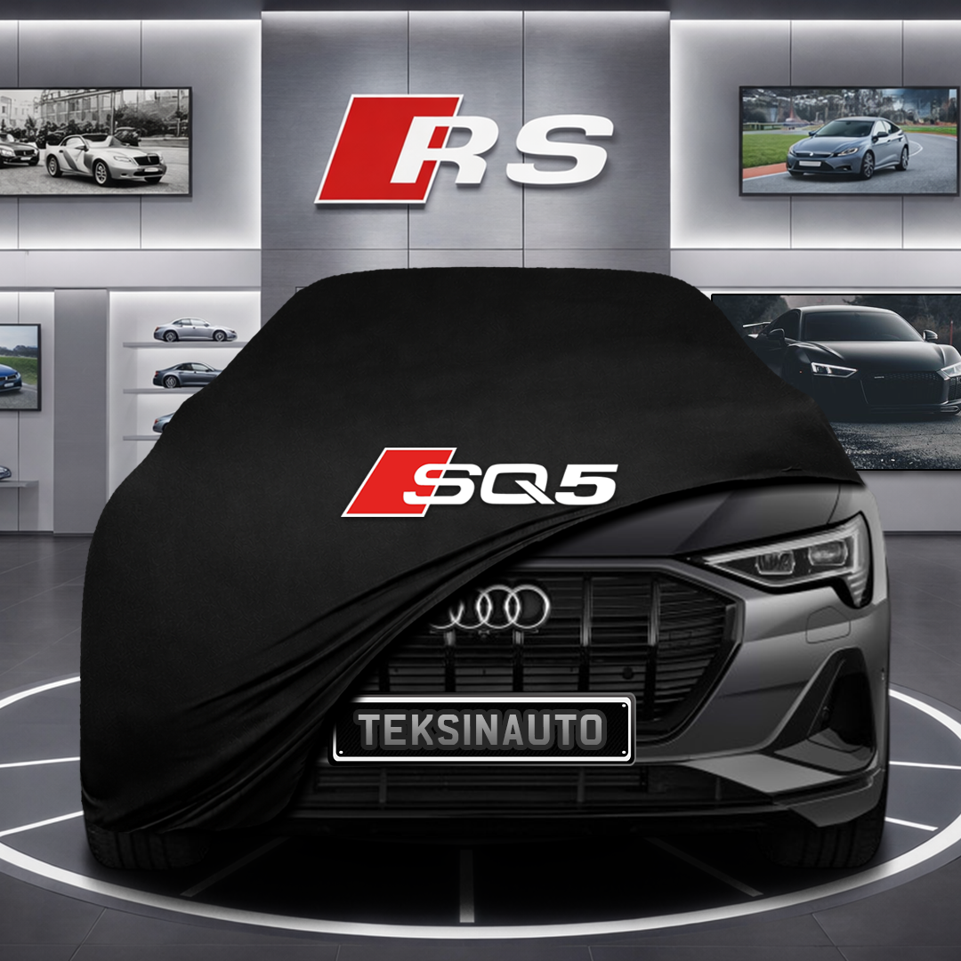 AUDİ Q5 E-TRON 2022- Custom Fit Indoor Car Cover Soft Stretch Black Gray Blue Red Dust Protection Garage Cover Laser Cut + Bag