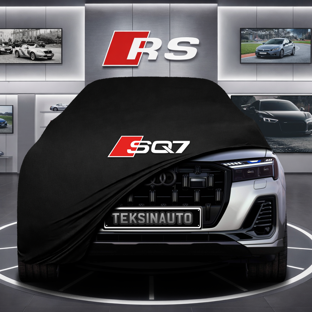 AUDİ Q7 4M 2024- Custom Fit Indoor Car Cover Soft Stretch Black Gray Blue Red Dust Protection Garage Cover Laser Cut + Bag