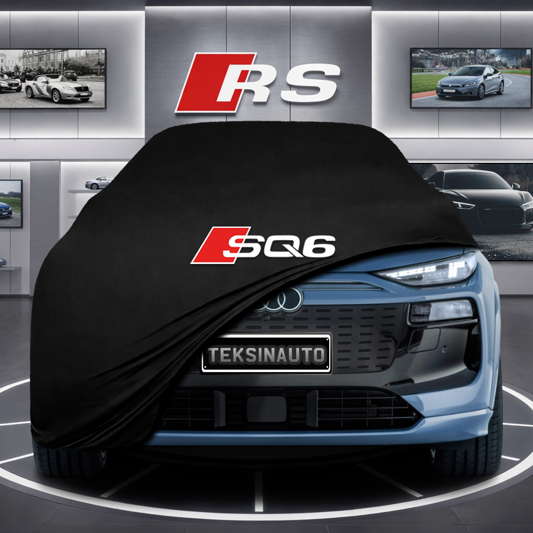 AUDİ Q6L GF E-TRON Custom Fit Indoor Car Cover Soft Stretch Black Gray Blue Red Dust Protection Garage Cover Laser Cut + Bag