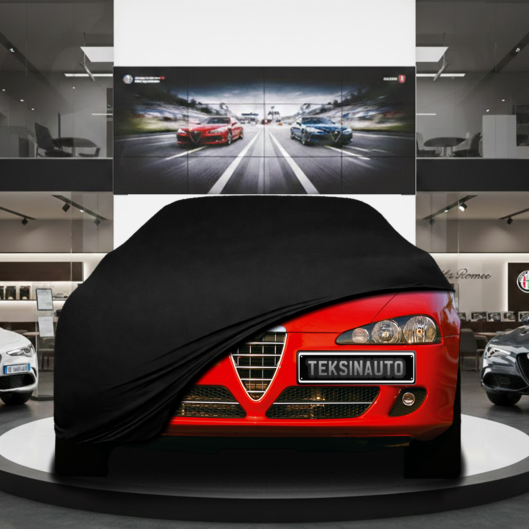 Alfa Romeo 147 Hatchback (2000-2010) Custom Fit Indoor Car Cover Soft Stretch Black Gray Blue Red Dust Protection Garage Cover Laser Cut + Bag