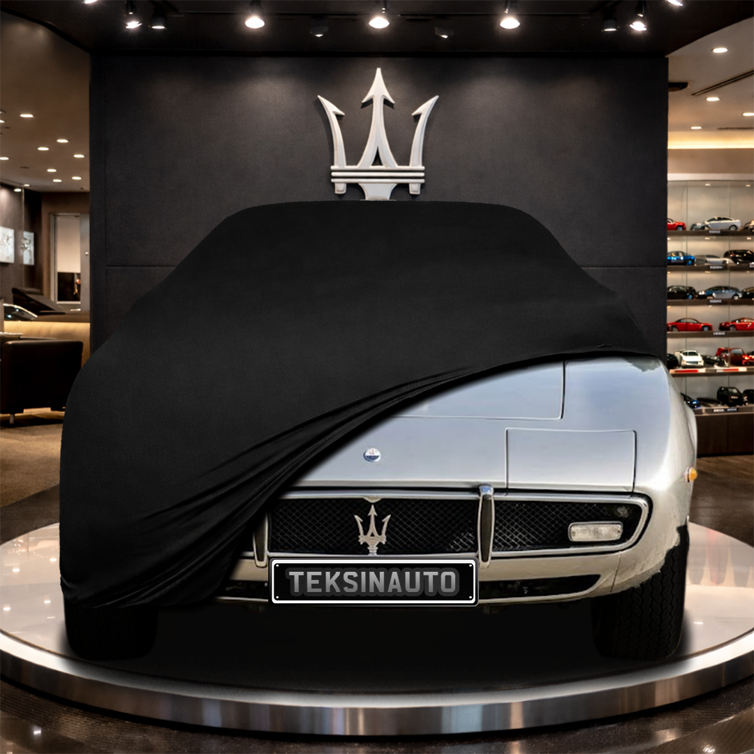 MASERATİ GHİBLİ AM115 (1967-1973) Custom Fit Indoor Car Cover Soft Stretch Black Gray Blue Red Dust Protection Garage Cover Laser Cut + Bag