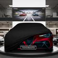 Alfa Romeo Giulia (2022-) Custom Fit Indoor Car Cover Soft Stretch Black Gray Blue Red Dust Protection Garage Cover Laser Cut + Bag