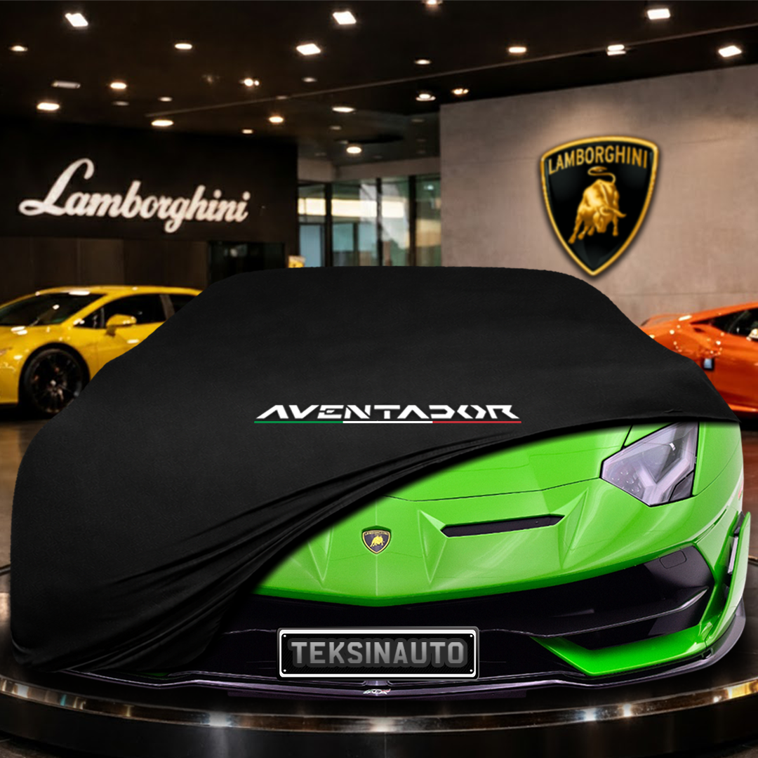 Lamborghini Aventador SVJ (2018-) Indoor Car Cover Custom Fit, Black, Gray, Blue, Red Color