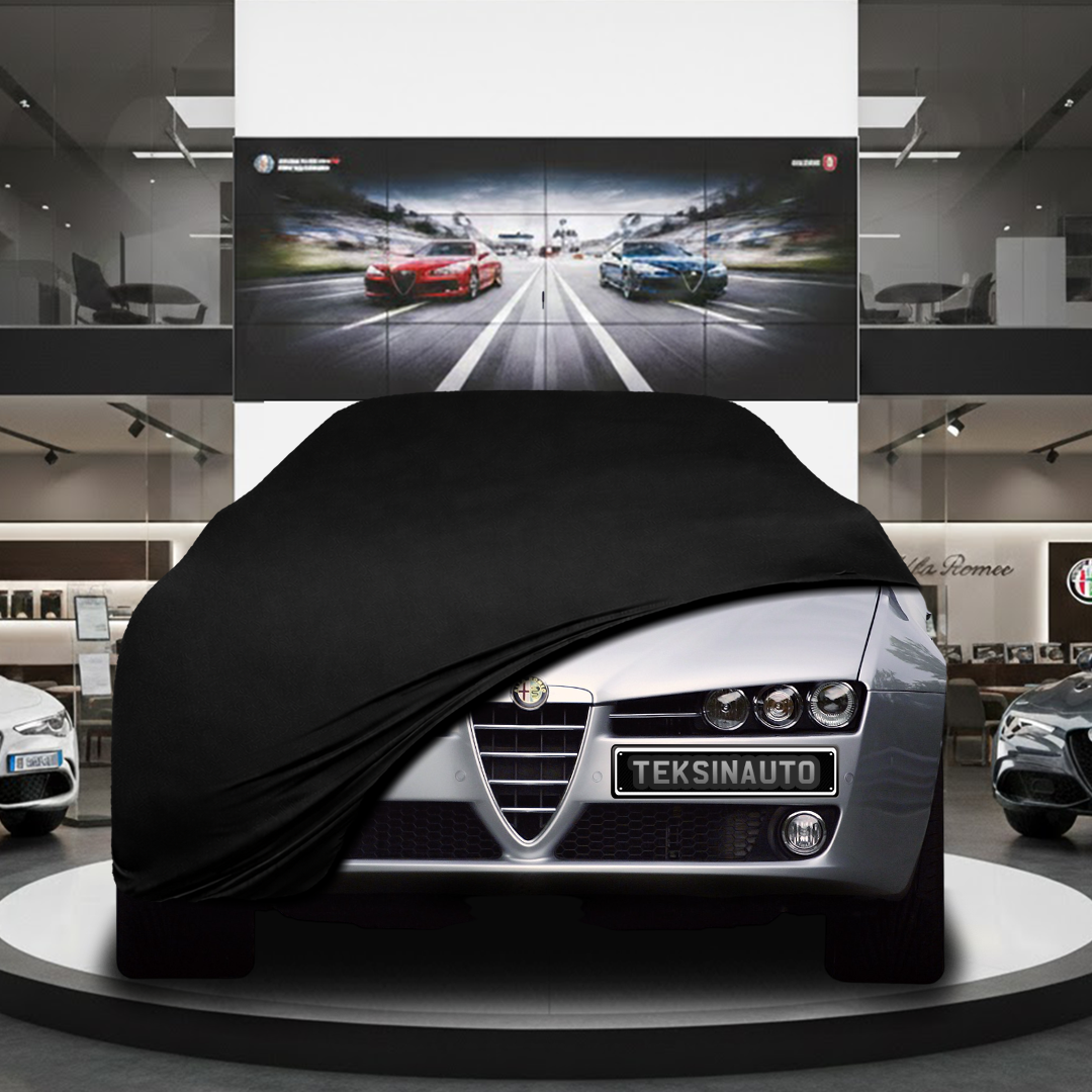 Alfa Romeo 159 Sedan (2005-2011) Custom Fit Indoor Car Cover Soft Stretch Black Gray Blue Red Dust Protection Garage Cover Laser Cut + Bag