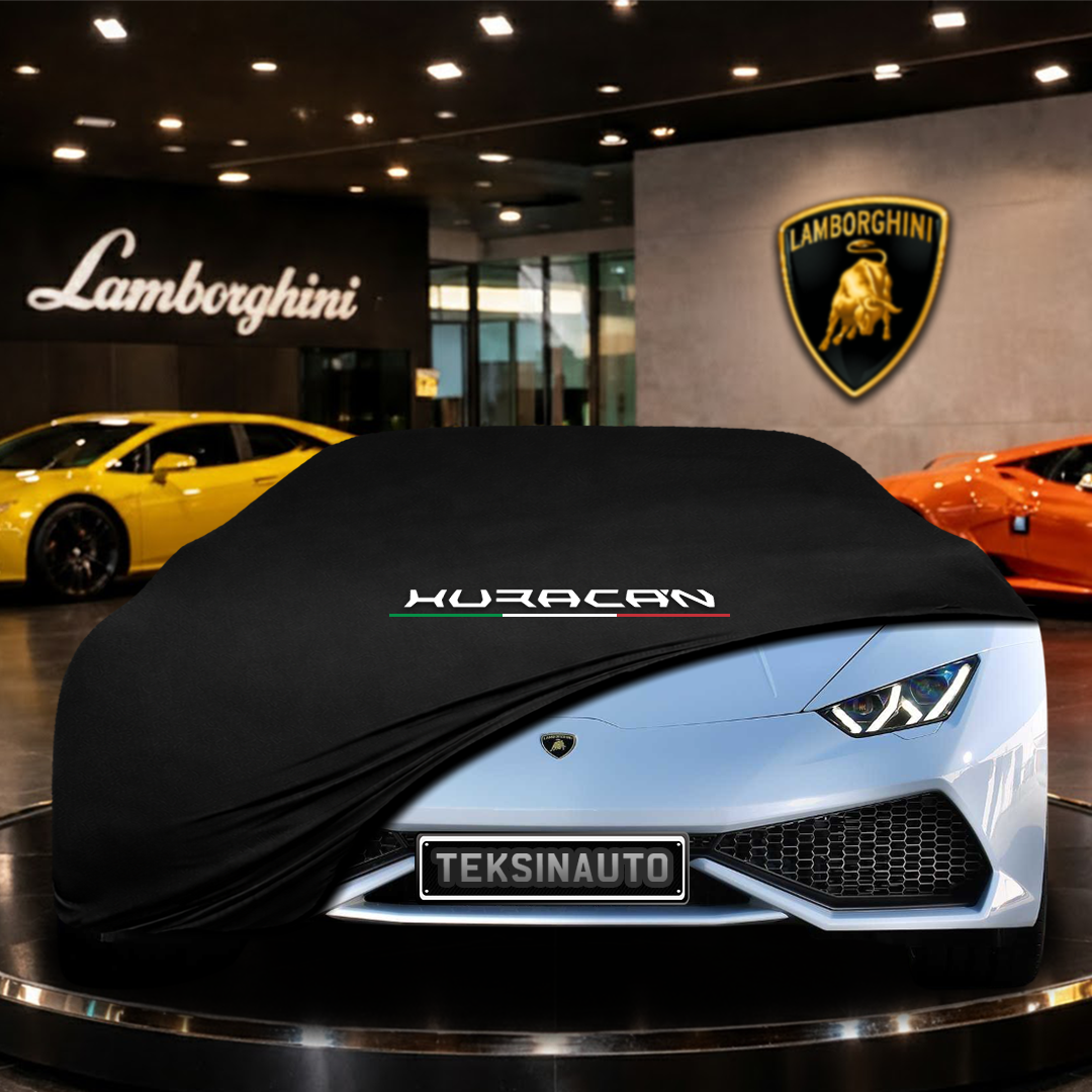 Lamborghini Huracan LP 610-4 (2014-2019) Custom Fit Indoor Car Cover Soft Stretch Black Gray Blue Red Dust Protection Garage Cover Laser Cut + Bag