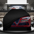 Alfa Romeo Stelvio SUV (2016) Custom Fit Indoor Car Cover Soft Stretch Black Gray Blue Red Dust Protection Garage Cover Laser Cut + Bag