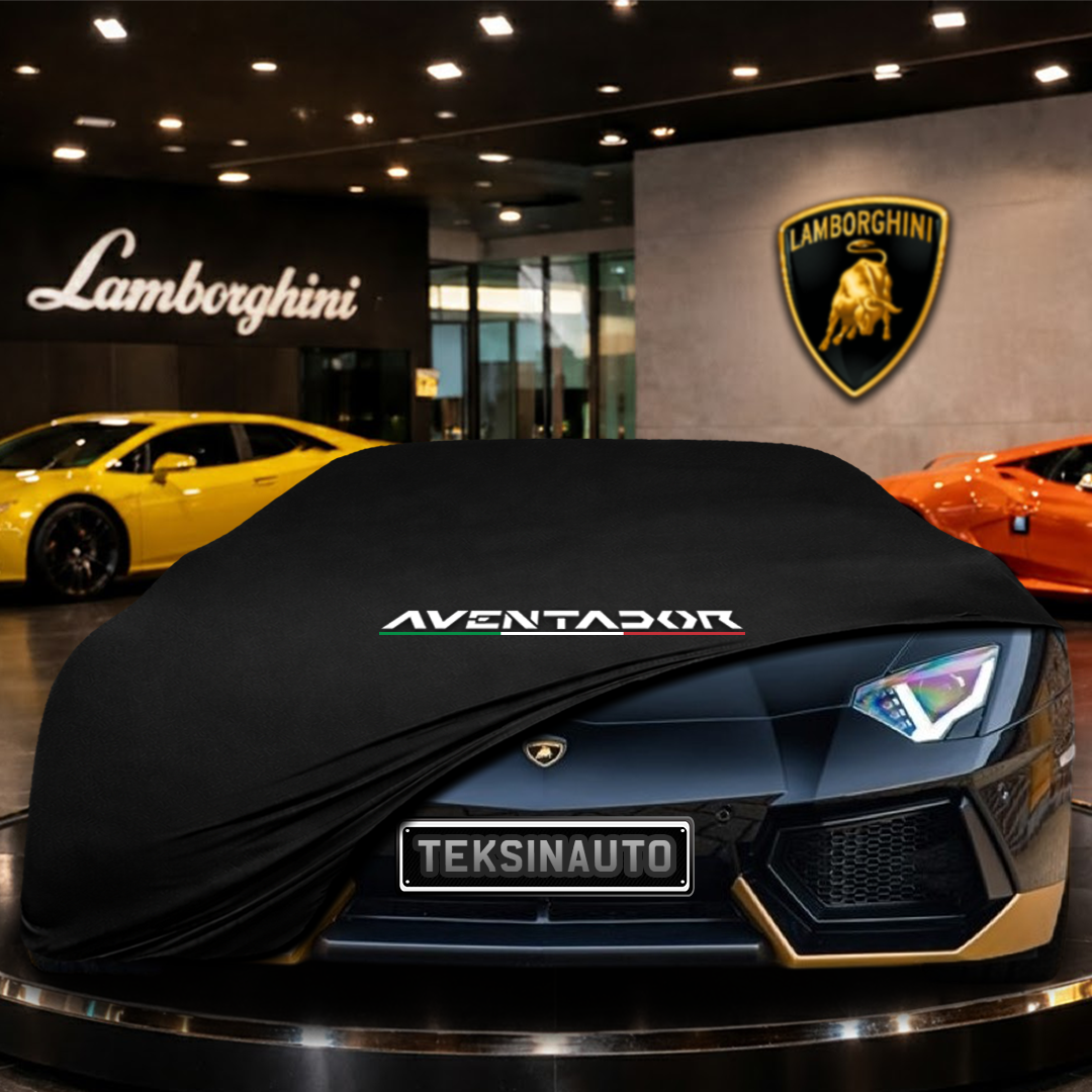 Lamborghini Aventador Miura Homage (2016-) Indoor Car Cover Custom Fit, Black, Gray, Blue, Red Color