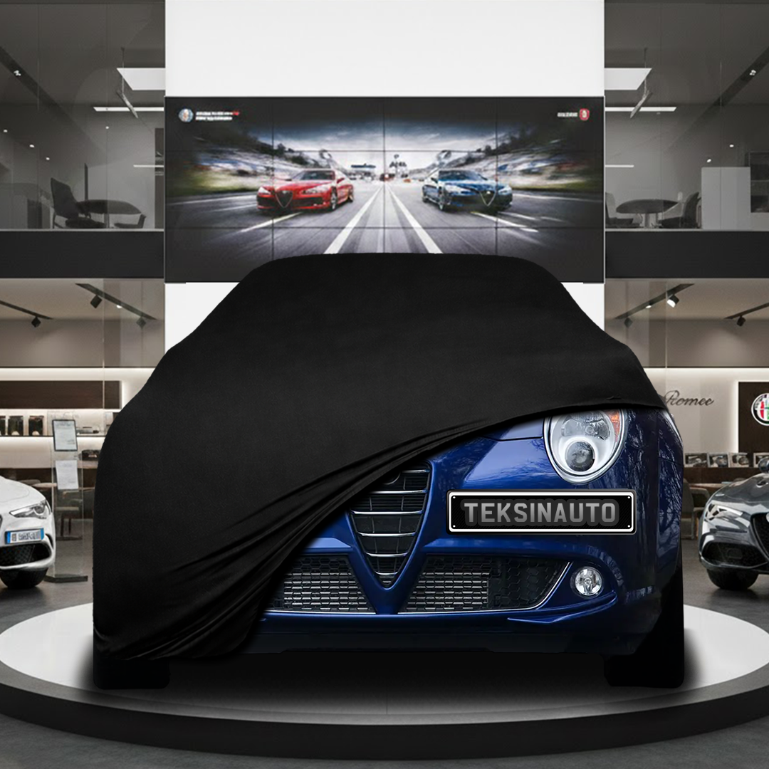 Alfa Romeo Mito Hatchback (2008-2018) Custom Fit Indoor Car Cover Soft Stretch Black Gray Blue Red Dust Protection Garage Cover Laser Cut + Bag