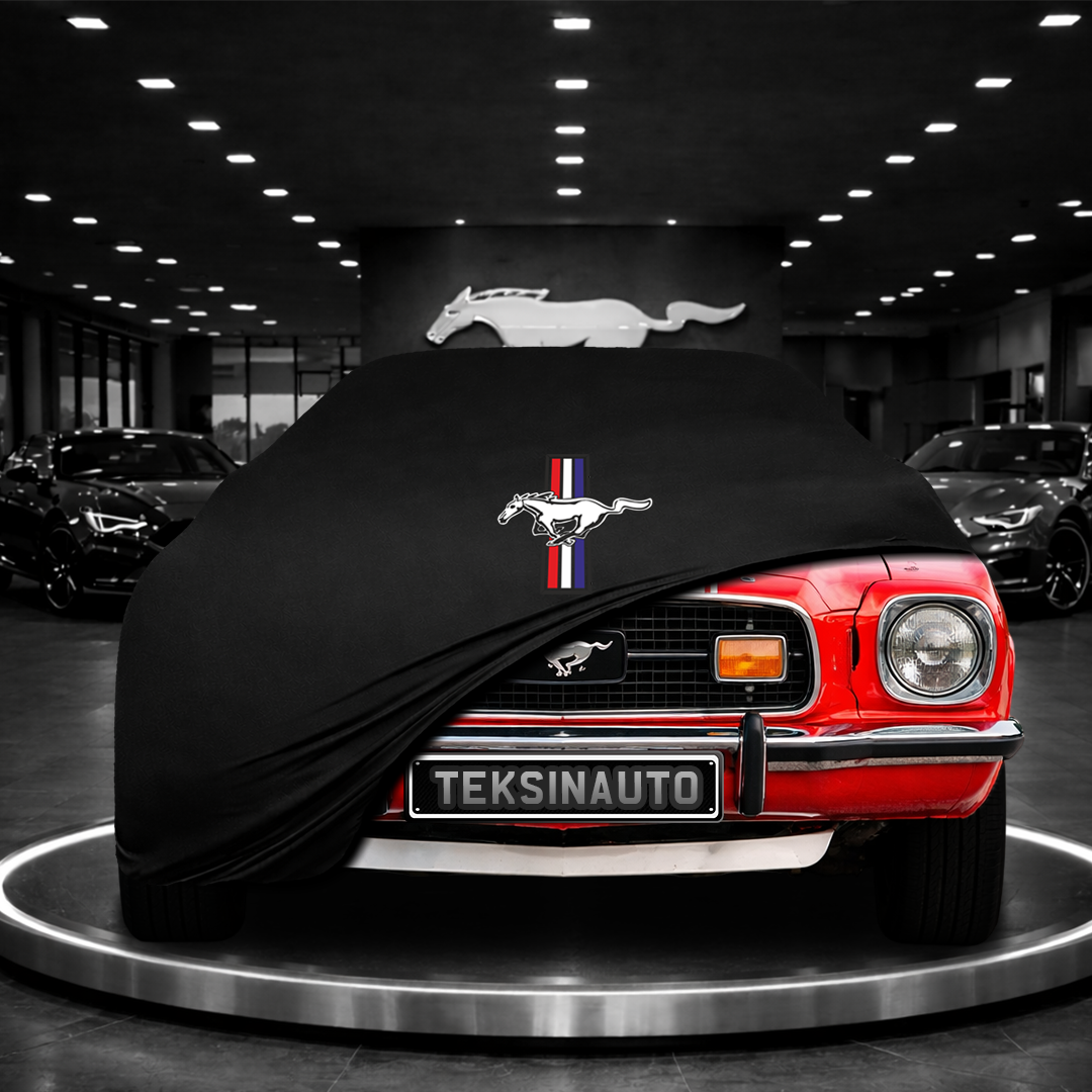 Ford Mustang 2 (1974-1978) Custom Fit Indoor Car Cover Soft Stretch Black Gray Blue Red Dust Protection Garage Cover Laser Cut + Bag