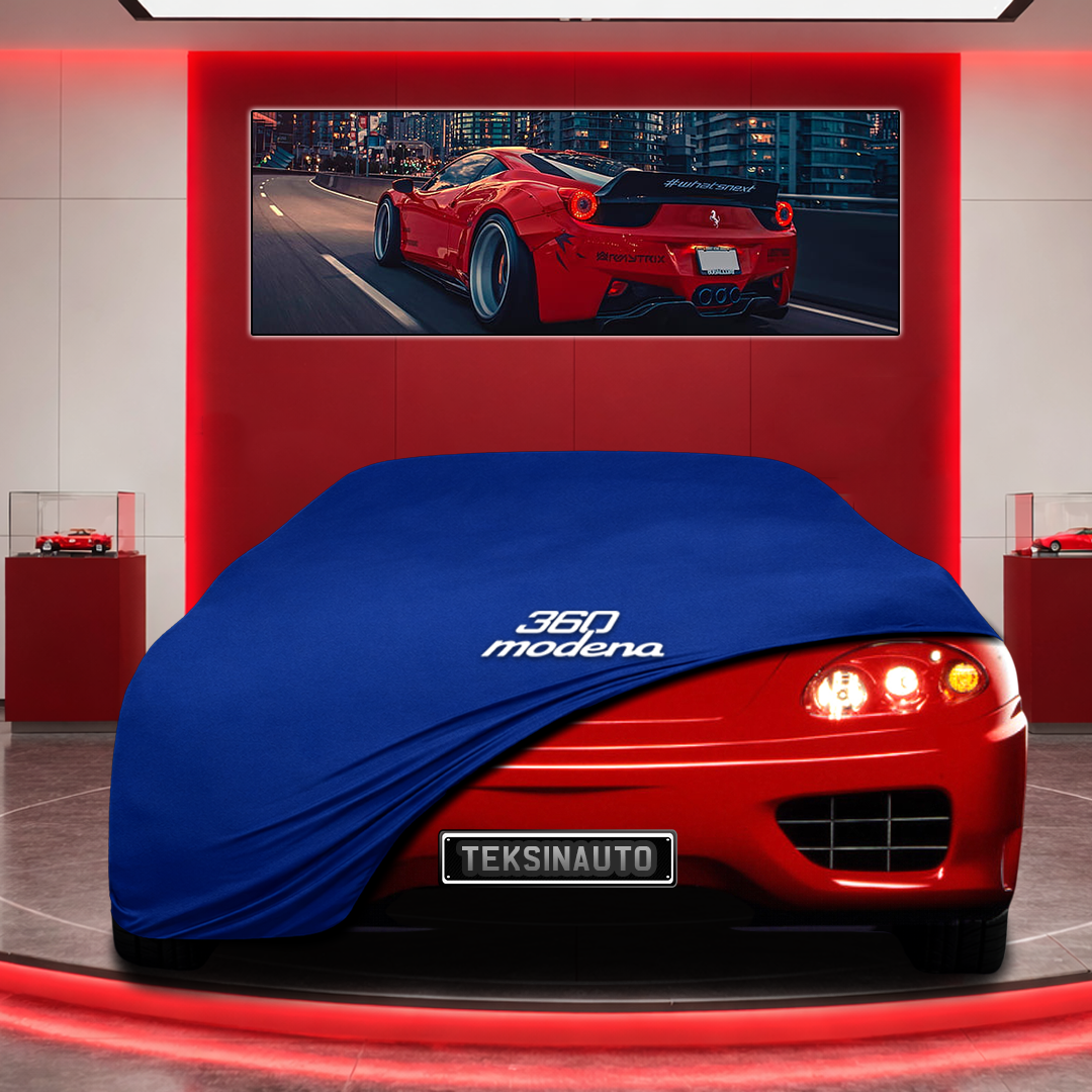 Ferrari 360 Modena Custom Fit Indoor Car Cover Soft Stretch Black Gray Blue Red Dust Protection Garage Cover Laser Cut + Bag