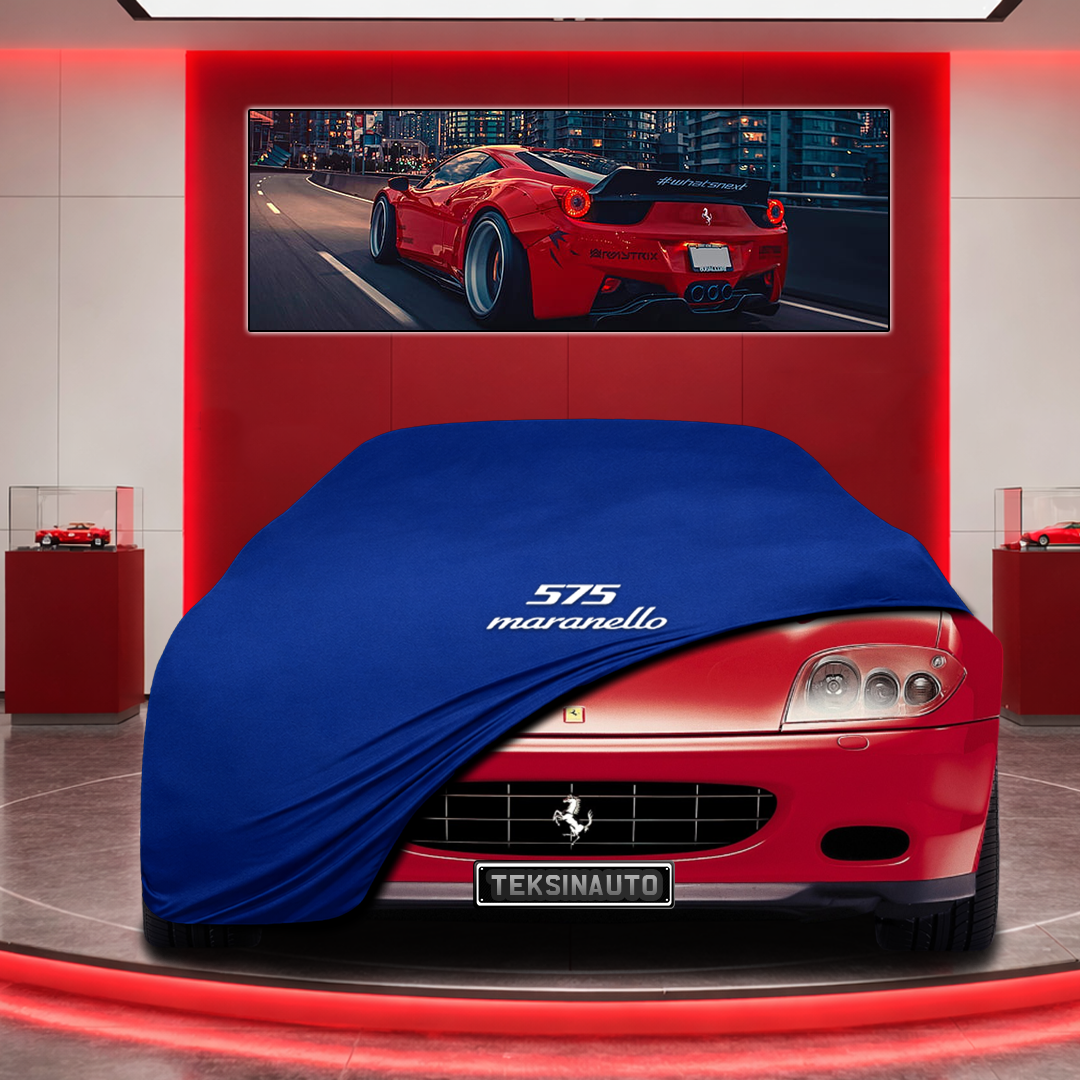 Ferrari 575 M Marenello Custom Fit Indoor Car Cover Soft Stretch Black Gray Blue Red Dust Protection Garage Cover Laser Cut + Bag