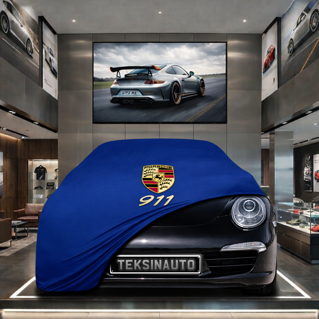 Porsche 911 (991) (2011-2020) Custom Fit Indoor Car Cover Soft Stretch Black Gray Blue Red Dust Protection Garage Cover Laser Cut + Bag