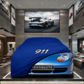 PORSCHE 911 996 1997-2001 Custom Fit Indoor Car Cover Soft Stretch Black Gray Blue Red Dust Protection Garage Cover Laser Cut + Bag