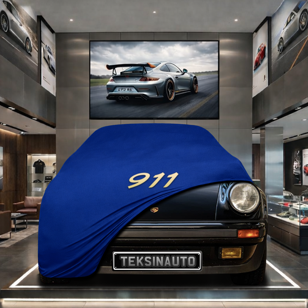 PORSCHE 911 CABRİOLET (G) 1982-1989 Custom Fit Indoor Car Cover Soft Stretch Black Gray Blue Red Dust Protection Garage Cover Laser Cut + Bag