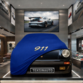 PORSCHE 911 CABRİOLET (G) 1982-1989 Custom Fit Indoor Car Cover Soft Stretch Black Gray Blue Red Dust Protection Garage Cover Laser Cut + Bag