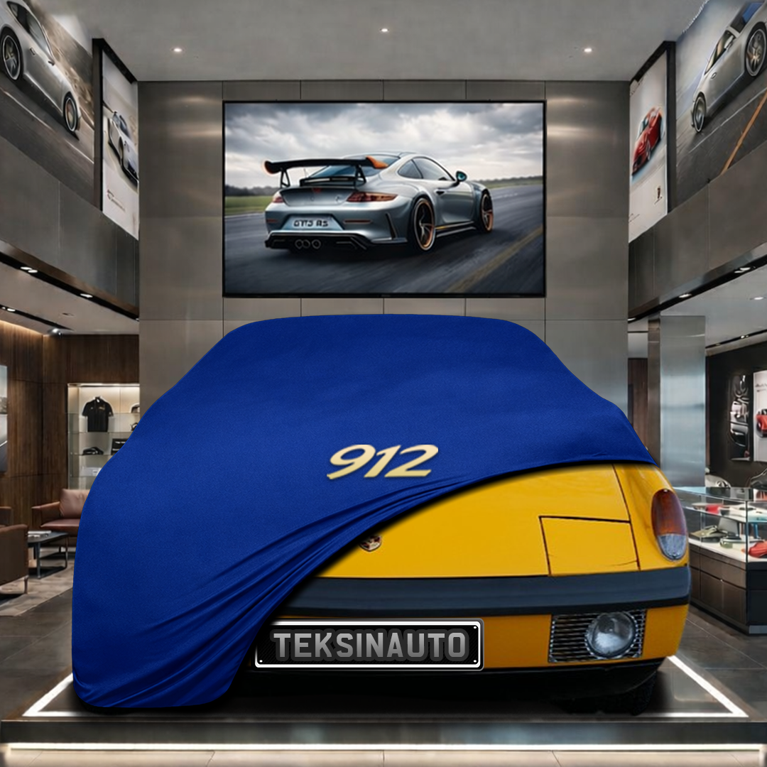 PORSCHE 912E 1976 Custom Fit Indoor Car Cover Soft Stretch Black Gray Blue Red Dust Protection Garage Cover Laser Cut + Bag