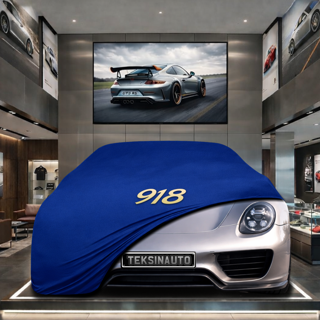 Porsche 918 Spyder Custom Fit Indoor Car Cover Soft Stretch Black Gray Blue Red Dust Protection Garage Cover Laser Cut + Bag
