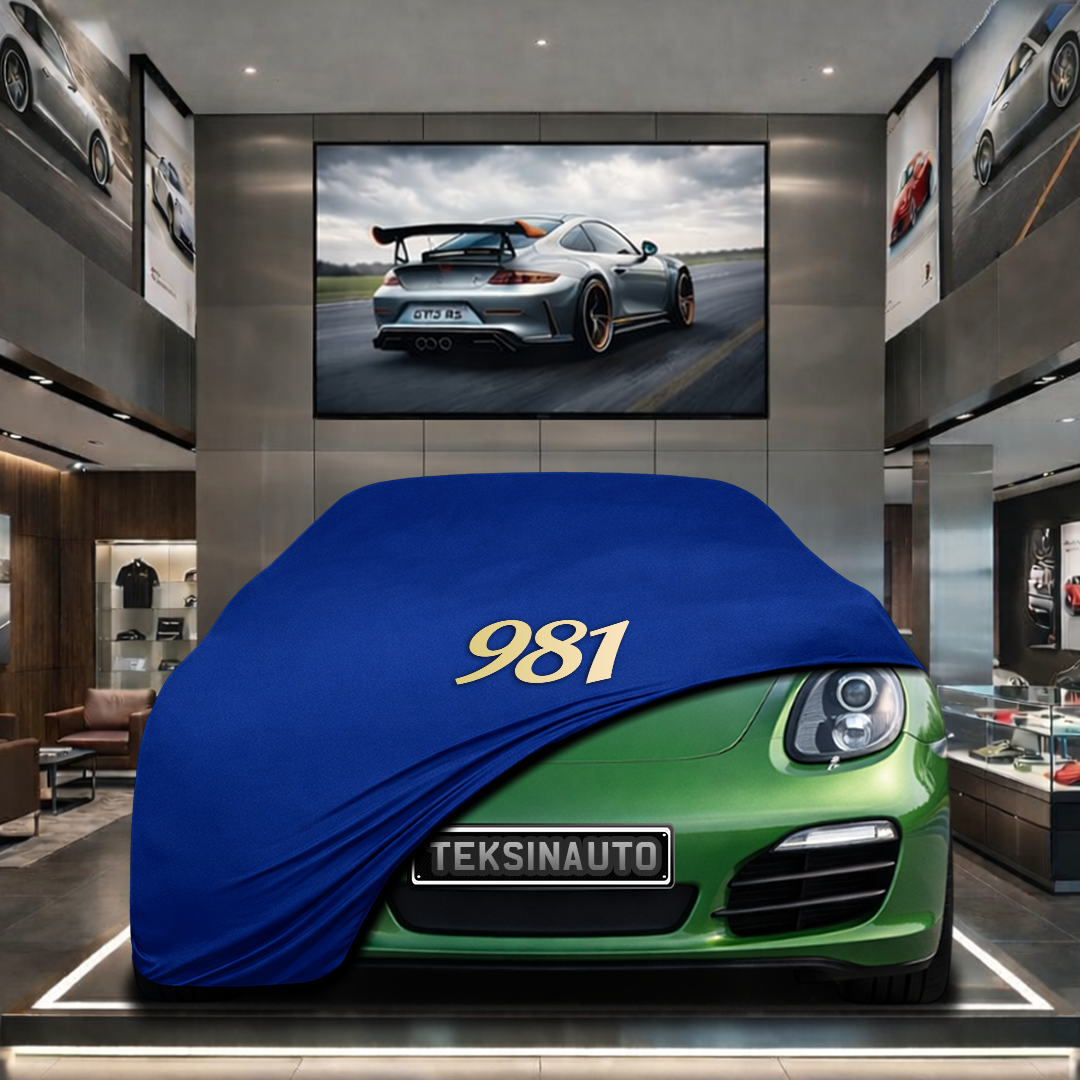 Porsche Boxster 981 (2012-2016) Custom Fit Indoor Car Cover Soft Stretch Black Gray Blue Red Dust Protection Garage Cover Laser Cut + Bag