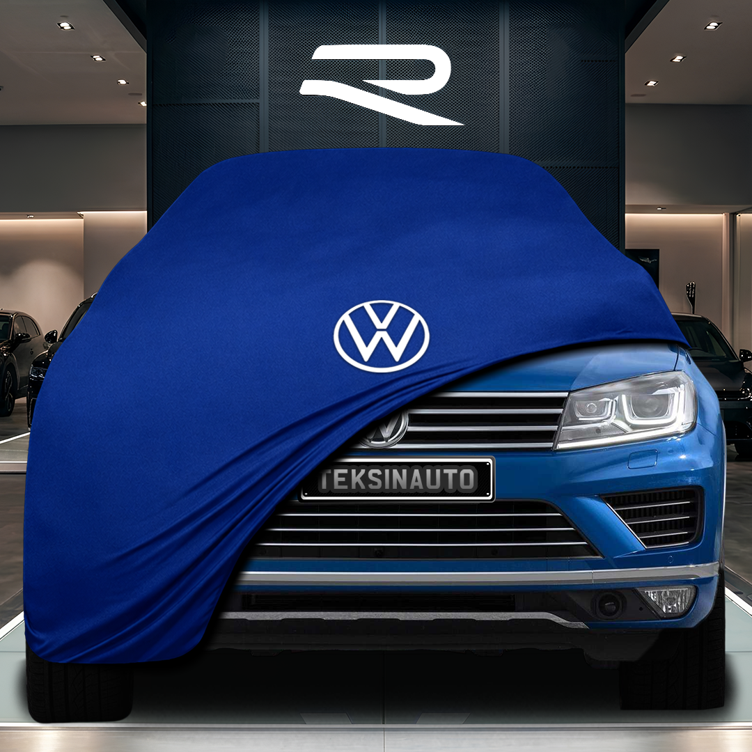 Volkswagen Touareg 2 (7P) (2010-2018) Custom Fit Indoor Car Cover Soft Stretch Black Gray Blue Red Dust Protection Garage Cover Laser Cut + Bag