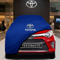 TOYOTA CALYA Custom Fit Indoor Car Cover Soft Stretch Black Gray Blue Red Dust Protection Garage Cover Laser Cut + Bag