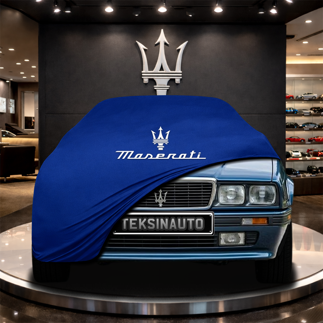 MASERATİ 228 (1986-1992) Custom Fit Indoor Car Cover Soft Stretch Black Gray Blue Red Dust Protection Garage Cover Laser Cut + Bag