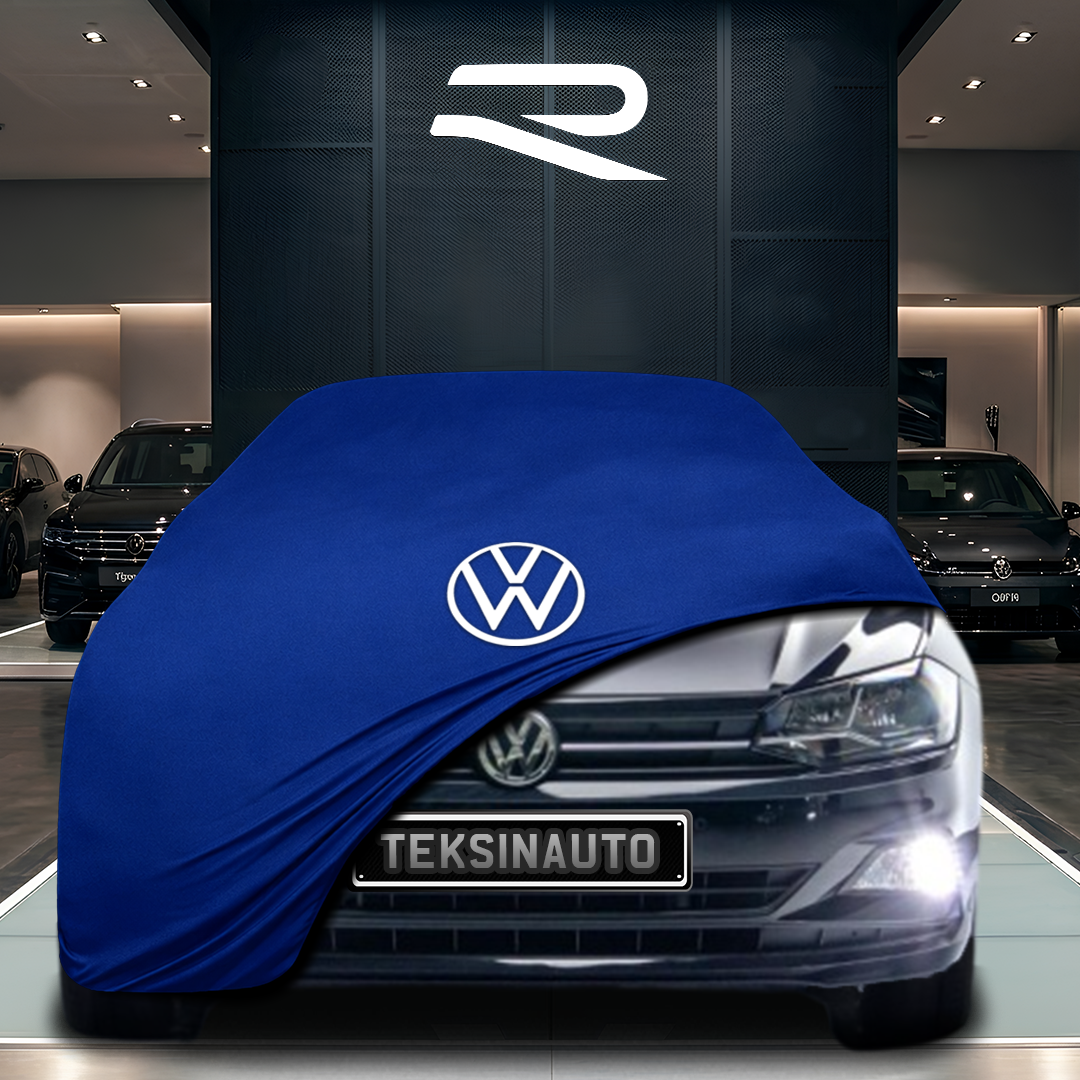 Volkswagen Polo 6 (2017-2020) Custom Fit Indoor Car Cover Soft Stretch Black Gray Blue Red Dust Protection Garage Cover Laser Cut + Bag