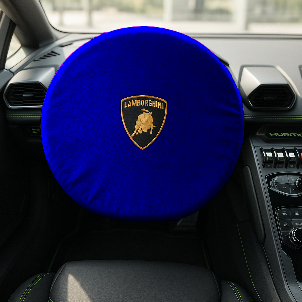 Steering Wheel Cover Soft Elastic Premium Fabric For all Lamborghini Model