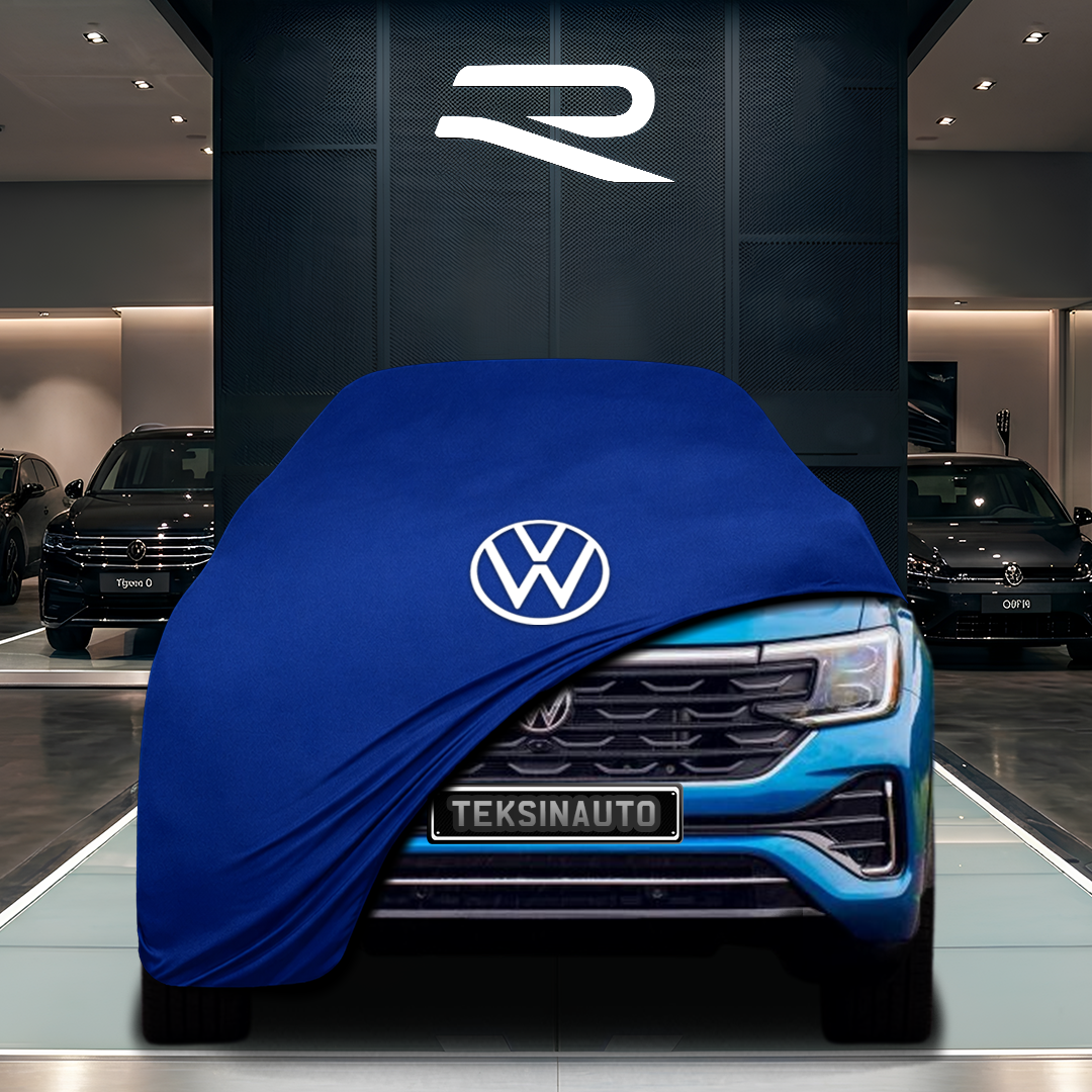 Volkswagen Atlas Custom Fit Indoor Car Cover Soft Stretch Black Gray Blue Red Dust Protection Garage Cover Laser Cut + Bag