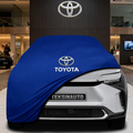 TOYOTA BZ4X (2022-) Custom Fit Indoor Car Cover Soft Stretch Black Gray Blue Red Dust Protection Garage Cover Laser Cut + Bag