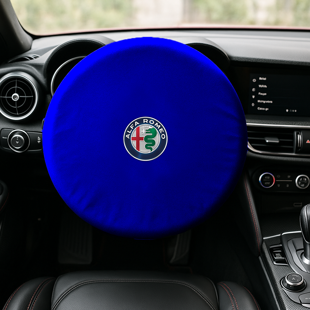 Steering Wheel Cover Soft Elastic Premium Fabric For all Alfa Romeo Model