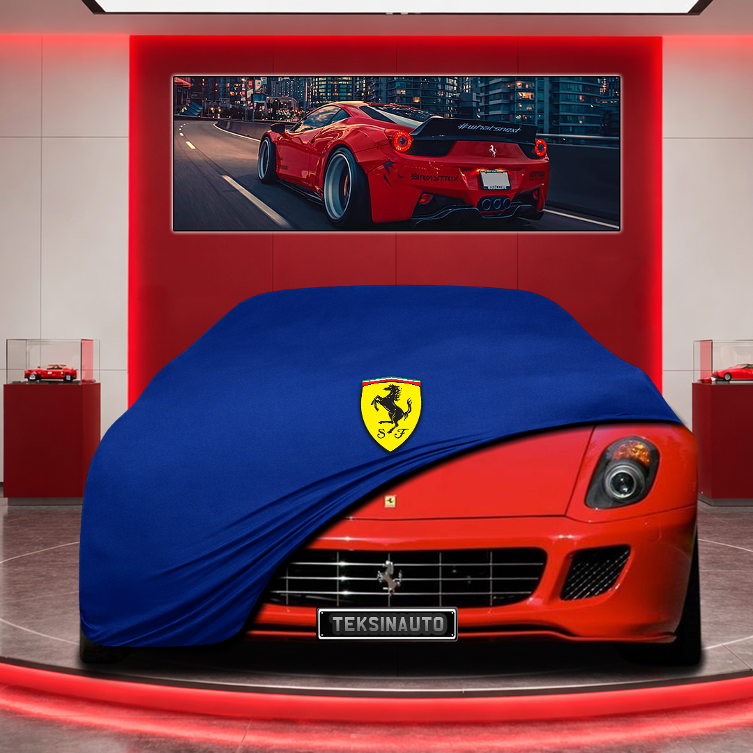 Ferrari 599 Custom Fit Indoor Car Cover Soft Stretch Black Gray Blue Red Dust Protection Garage Cover Laser Cut + Bag