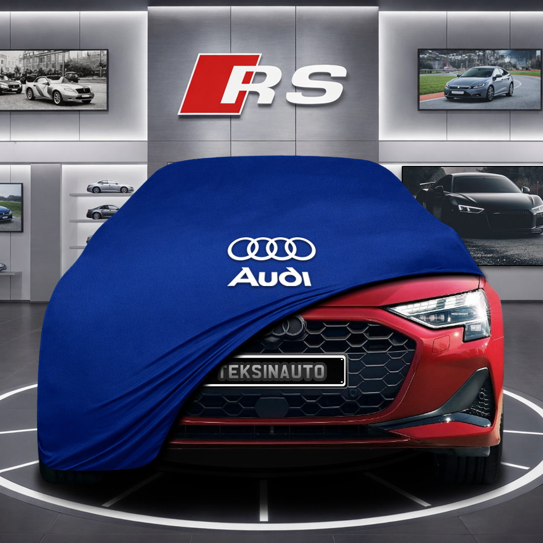 AUDİ A3 8Y Custom Fit Indoor Car Cover Soft Stretch Black Gray Blue Red Dust Protection Garage Cover Laser Cut + Bag