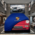 PORSCHE 911 964 1989-1993 Custom Fit Indoor Car Cover Soft Stretch Black Gray Blue Red Dust Protection Garage Cover Laser Cut + Bag