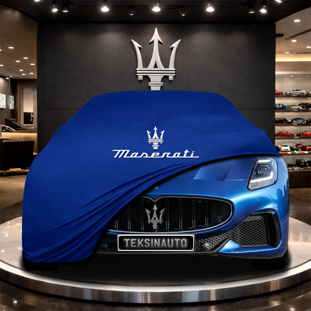 MASERATİ GRANTURİSMO M189 (2023-) Custom Fit Indoor Car Cover Soft Stretch Black Gray Blue Red Dust Protection Garage Cover Laser Cut + Bag
