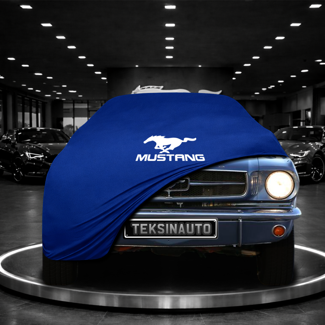 Ford Mustang 1 MY67 (1964-1973) Custom Fit Indoor Car Cover Soft Stretch Black Gray Blue Red Dust Protection Garage Cover Laser Cut + Bag