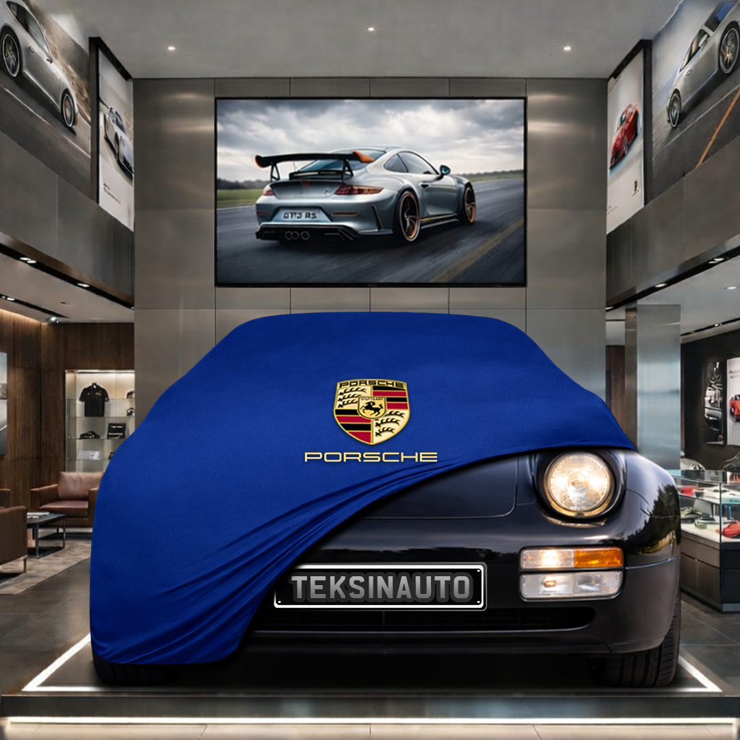 PORSCHE 968 1991-1995 Custom Fit Indoor Car Cover Soft Stretch Black Gray Blue Red Dust Protection Garage Cover Laser Cut + Bag