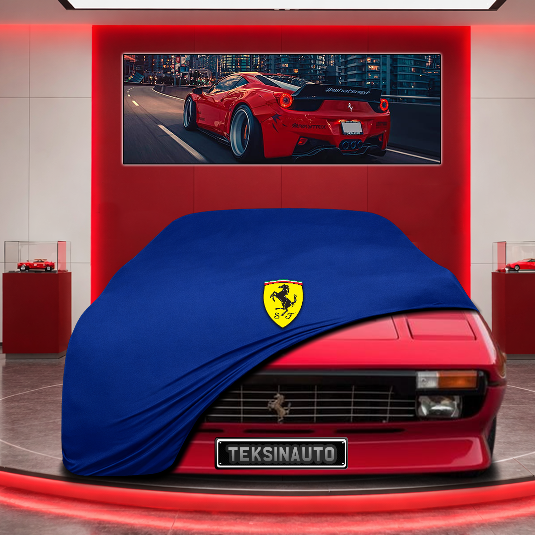 Ferrari 308 Custom Fit Indoor Car Cover Soft Stretch Black Gray Blue Red Dust Protection Garage Cover Laser Cut + Bag