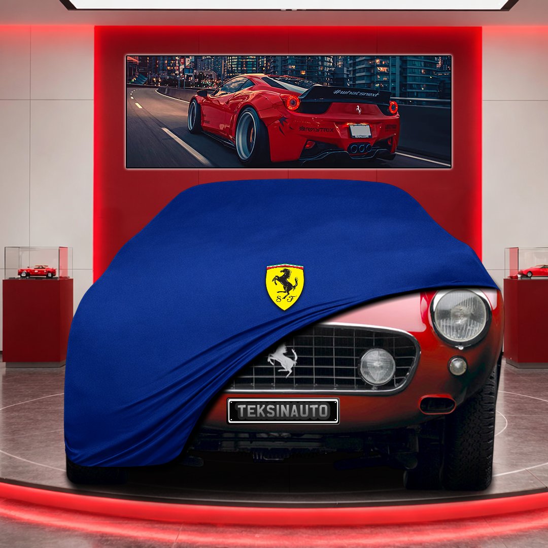 Ferrari 250 Custom Fit Indoor Car Cover Soft Stretch Black Gray Blue Red Dust Protection Garage Cover Laser Cut + Bag