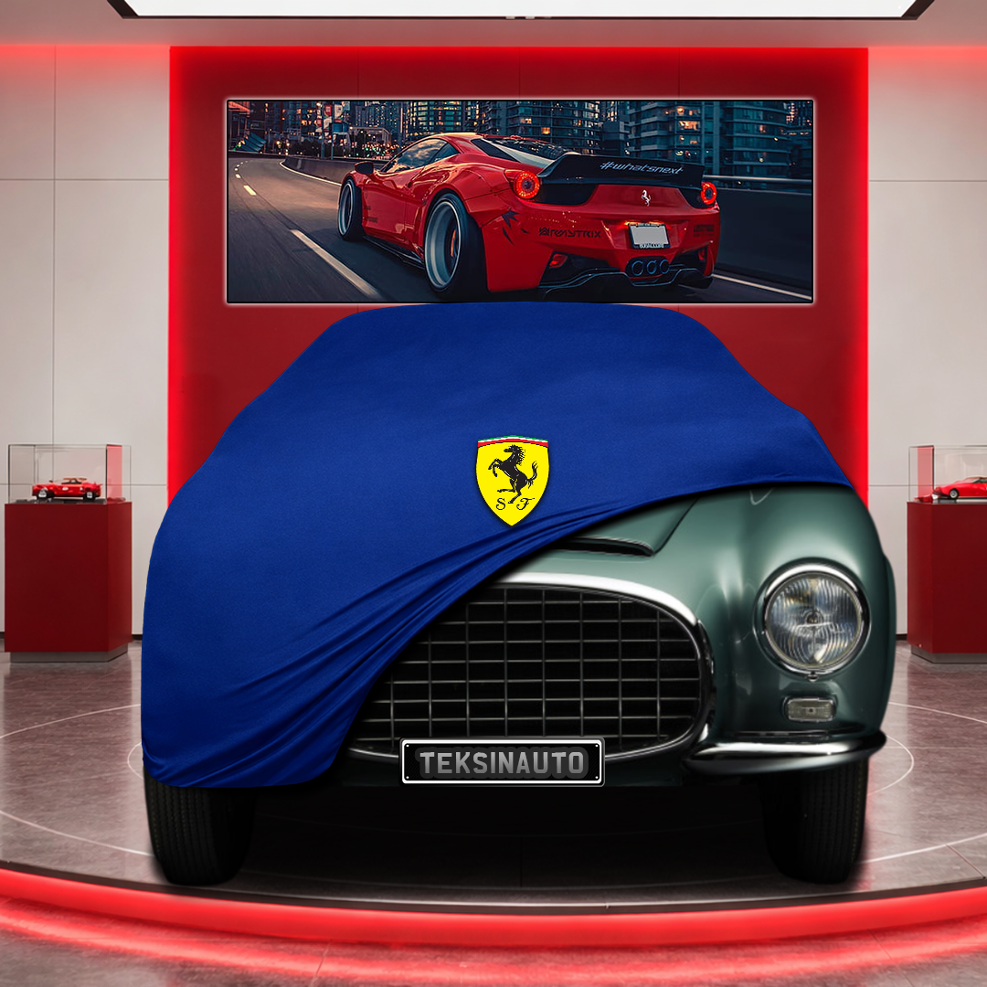 Ferrari 342 Custom Fit Indoor Car Cover Soft Stretch Black Gray Blue Red Dust Protection Garage Cover Laser Cut + Bag