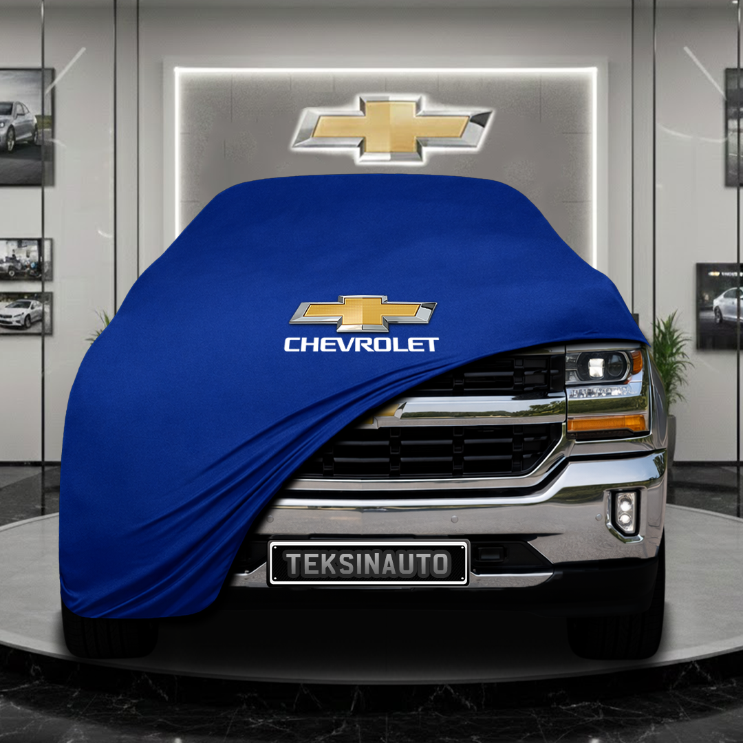 CHEVROLET SILVERADO 1500 CREW CAB Custom Fit Indoor Car Cover Soft Stretch Black Gray Blue Red Dust Protection Garage Cover Laser Cut + Bag